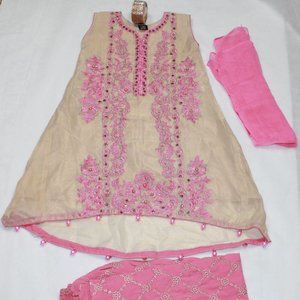 Pakistani /Indian Fancy Party Dress W/FREE Bangles
